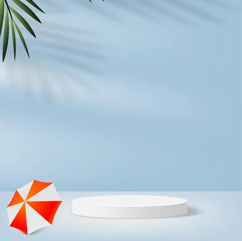 Empty podium studio background for product displa. Vector Stock Illustration