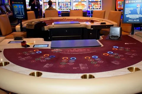 Empty Poker Table Stock Photos