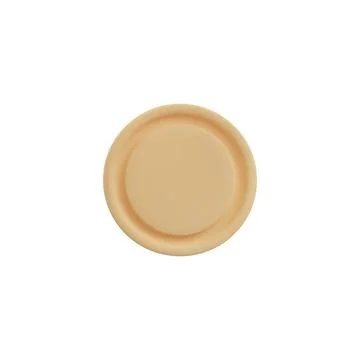 Empty porcelain or ceramic plate 3D realistic vector illustration isolated. Stock Illustration