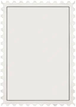 Empty Postal Stamp Cutout Stock Photos