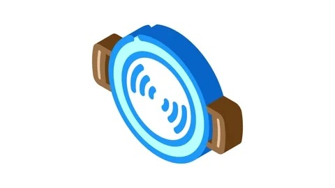 Empty pot cooking isometric icon animation Vidéo 327295462