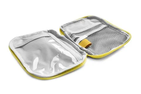 Empty pouch isolated 스톡 사진