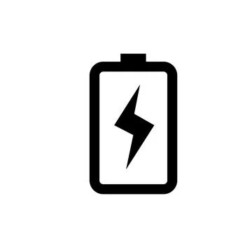 Empty power battery flat icon vector illustration symbol Isolated template. Stock Illustration