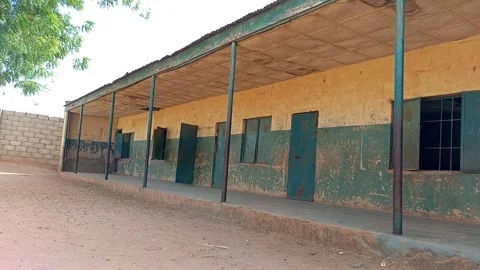 Empty Primary School Classrooms Panning View Kano Nigeria Stock Footage 331305251