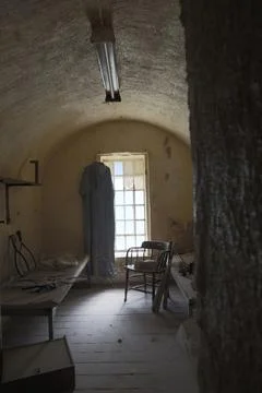 Empty prison cell Stock Photos