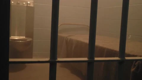Empty Prison / Jail Cell Stock Footage 236317226