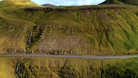 Empty pristine nature country road in mountain Stock Footage 104800927