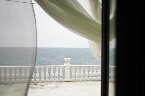 Empty promenade while the storm Photos