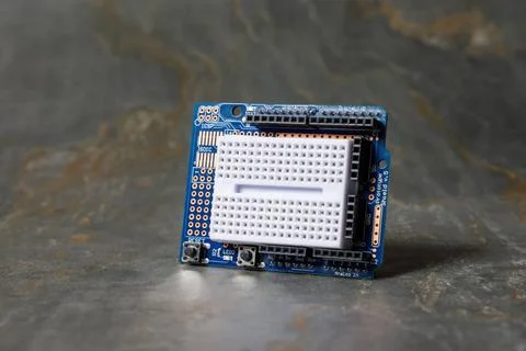 Empty prototype shield for education stem An image of an empty prototype s... Stock-Fotos