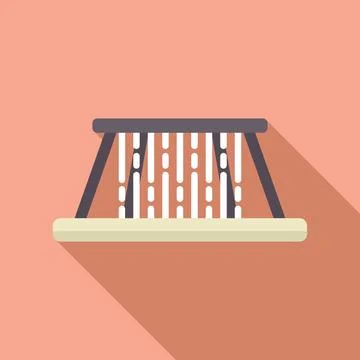 Empty public park swing set on a sunny day Stock Illustration
