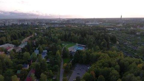 Empty Public Swimming Pool, Kumpula, Helsinki Stock Footage 252381995