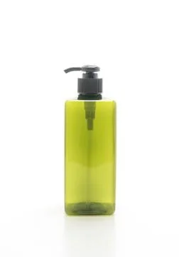 Empty pump bottle for shampoo or soap Stock Photos