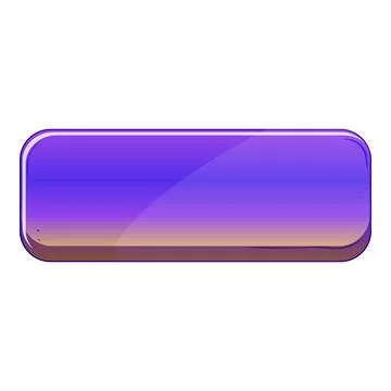 Empty purple user interface web button element Illustrazione stock