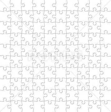 Empty Puzzle Stock Illustration