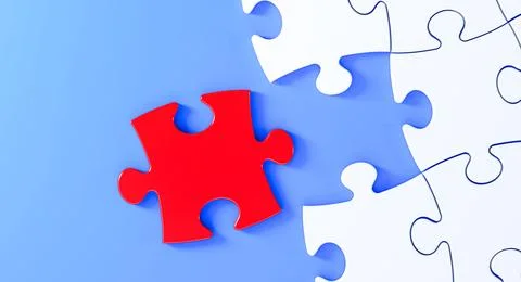 Empty puzzle Stock Illustration