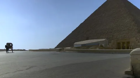 Empty Pyramids Of Giza In Egypt Stock Footage 158165718
