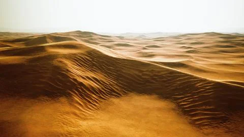 Empty Quarter Desert Dunes at Liwa Stock Illustration