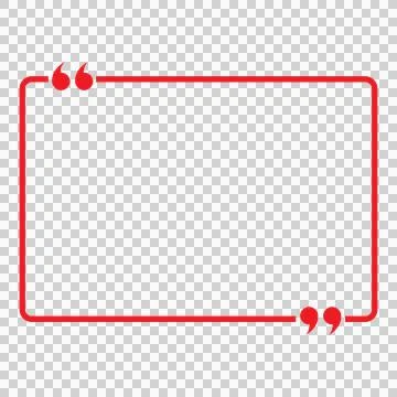 Empty Quote Frames Template. Stock Illustration