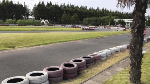 Empty race car circuit in sunny day. No people view in Shanghai China Video stock 141016742