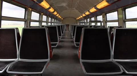 Empty railcar second floor Stock Footage 4206797