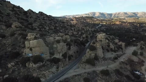 Empty Railroad Stock Footage 148456267