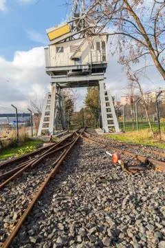 Empty Railway Foto stock