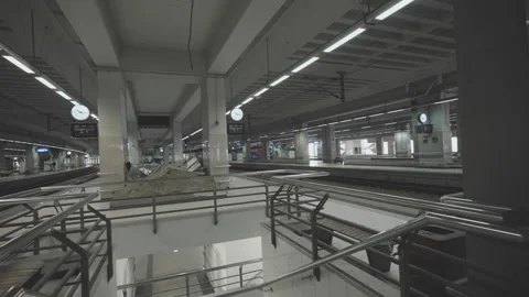 Empty railway station. Stock Footage 250496174