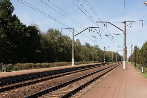 Empty Railway Station in Minsk Stock Photos