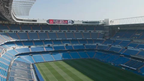 Empty Real Madrid stadium Stock Footage 108551610