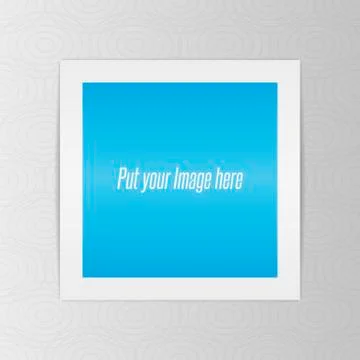Empty realistic Template of Photo Sheet Stock Illustration