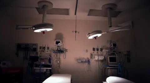 Empty recovery room Stock Footage