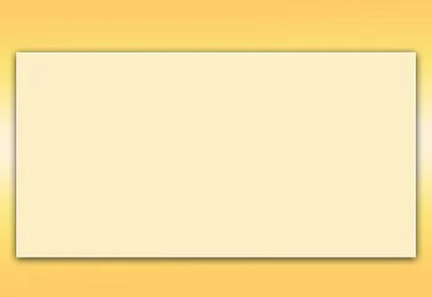 Empty Rectangle Box Frame On Very Modern &amp; Clean Elegant Yellow Background Illustrazione stock