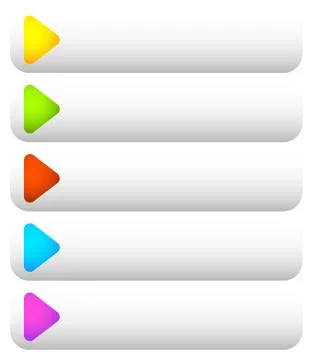 Empty rectangular button, banner backgrounds. Vector art. Illustrazione stock