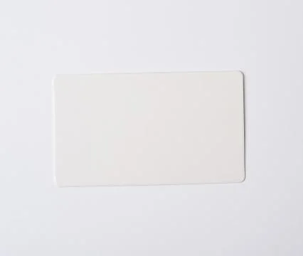 Empty rectangular paper white business card Foto stock