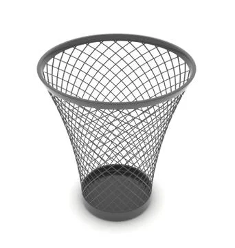 Empty recycle bin Stock Illustration