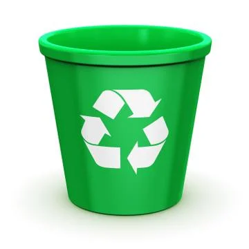Empty recycle bin Stock Illustration
