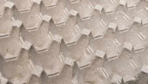 Empty Recycled Egg Carton Texture Background Close Up Foto stock