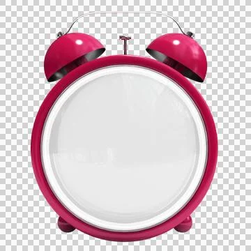 Empty red alarm clock Stock Illustration