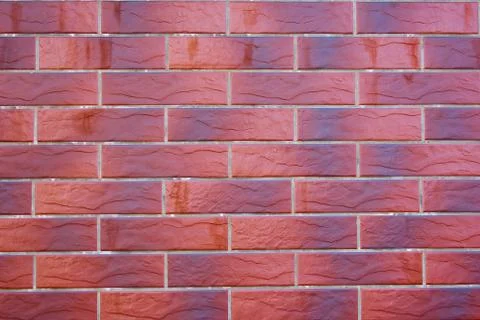 Empty red brick wall textured background. Urban Background Stock Photos