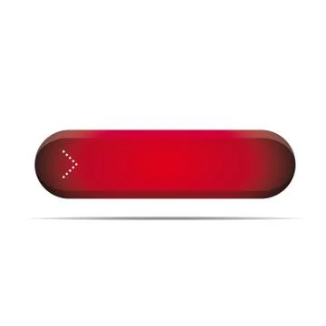 Empty red button for web vector 스톡 일러스트