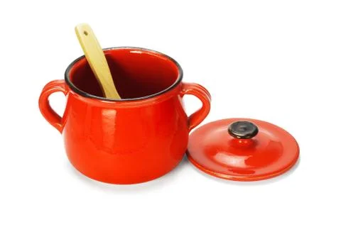 Empty Red Clay Pot Stock Photos
