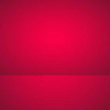 Empty red color product showcase. Studio room background. Used as background for Stock Illustration