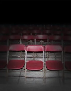 Empty red seating Stock Illustration