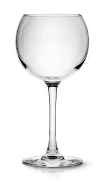 Empty red wine glass Stock Photos