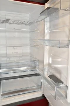 Empty refrigerator Stock Photos