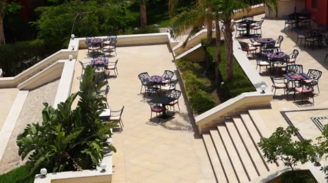 Empty resort cafe Stock Footage 36382536