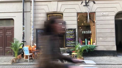 Empty restaurant during Coronavirus / Covid-19 pandemic, Stockholm, Sweden Stock Footage 130526060
