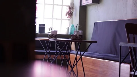 Empty restaurant Stock Footage 129841160