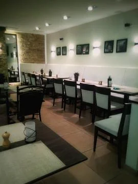 Empty Restaurant Interior Foto stock