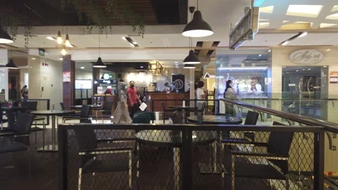 Empty Restaurant Set Up. Exterior. Stock Footage 147241975